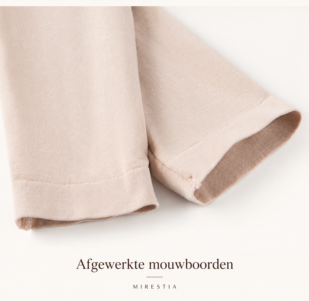 Afgewerkte mouwboorden