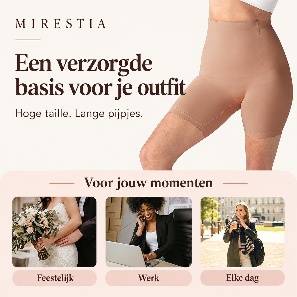 Serene shapingshort — een verzorgde basis voor je outfit